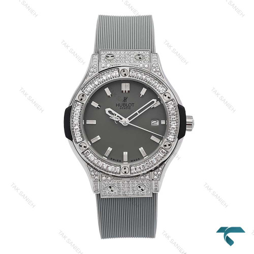 ساعت هابلوت زنانه طوسی فول نگین Hublot-6510-L ساعت هابلوت زنانه طوسی فول نگین Hublot-6510-L