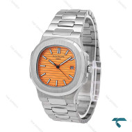 ساعت پتک فیلیپ ناتیلوس مردانه استیل صفحه نارنجی Patek-6535-G