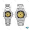 ساعت ست پتک فیلیپ استیل صفحه مشکی زرد Patek-6549-S ساعت ست پتک فیلیپ استیل صفحه مشکی زرد Patek-6549-S