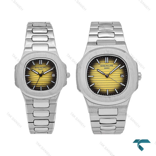 ساعت ست پتک فیلیپ استیل صفحه مشکی زرد Patek-6549-S ساعت ست پتک فیلیپ استیل صفحه مشکی زرد Patek-6549-S