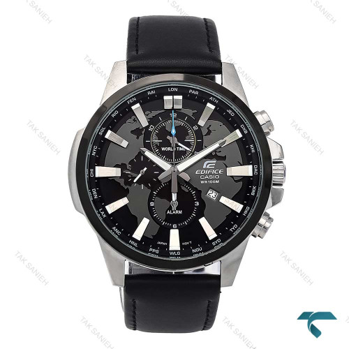 ساعت کاسیو ادیفایس EFR303 مردانه سیلور بند چرم مشکی Casio-6572-G ساعت کاسیو ادیفایس EFR303 مردانه سیلور بند چرم مشکی Casio-6572-G