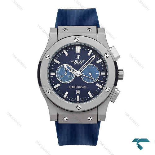 ساعت مردانه هابلوت طوسی سرمه ای کورنوگراف Hublot-6580-G