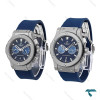 ست ساعت هابلوت طوسی سرمه ای کورنوگراف Hublot-6582-S