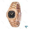 ساعت پتک فیلیپ زنانه رزگلد صفحه مشکی Patek-6600-L