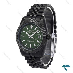 ساعت مردانه رولکس دیت جاست مشکی صفحه سبز Rolex-6619-L