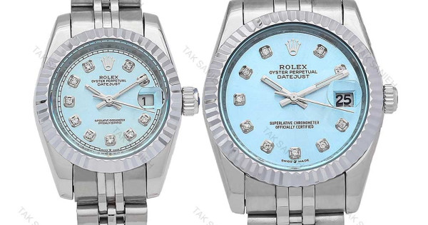 ساعت ست رولکس استیل صفحه آبی آسمانی Rolex-6631-S