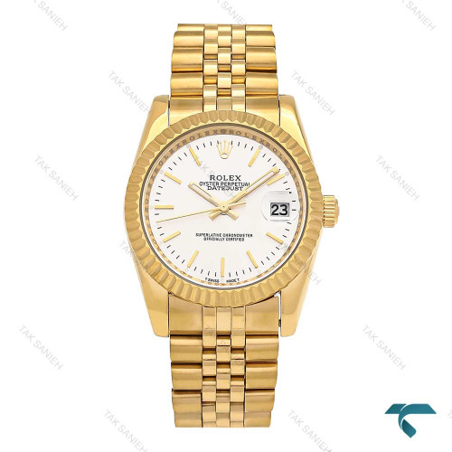 ساعت مردانه رولکس طلایی صفحه سفید خطی Rolex-6635-G ساعت مردانه رولکس طلایی صفحه سفید خطی Rolex-6635-G