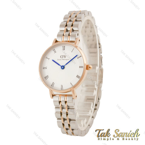 ساعت DW زنانه گرد فلزی دورنگ رزگلد ایندکس یونانی DW-5631-L ساعت DW زنانه گرد فلزی دورنگ رزگلد ایندکس یونانی DW-5631-L