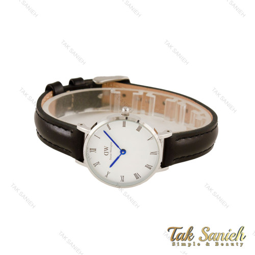 ساعت دنیل ولینگتون زنانه نقره ای بند چرم مشکی ایندکس یونانی DW-5634-L ساعت دنیل ولینگتون زنانه نقره ای بند چرم مشکی ایندکس یونانی DW-5634-L