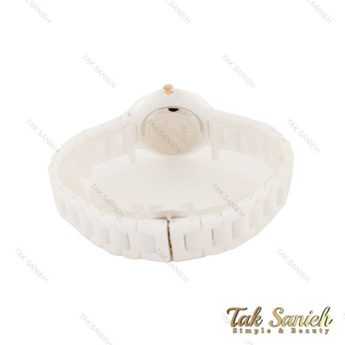 ساعت رادو زنانه تمام سرامیکی سفید ایندکس نگین Rado-5643-L