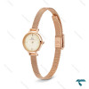 ساعت دنیل ولینگتون زنانه گرد حصیری مینی رزگلد صفحه نباتی DW-6648-L