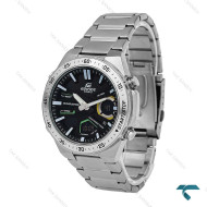 ساعت کاسیو ادیفایس EFV-C110 مردانه نقره ای صفحه مشکی سبز Casio-6673-G