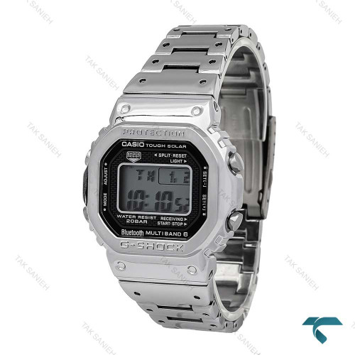 ساعت مردانه کاسیو جیشاک GMW-B5000 نقره ای Casio-6675-G