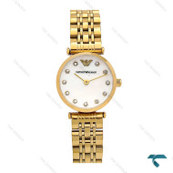 ساعت زنانه امپریو آرمانی مینی طلایی صفحه سفید صدفی Armani-6687-L ساعت زنانه امپریو آرمانی مینی طلایی صفحه سفید صدفی Armani-6687-L