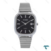 ساعت مردانه کاسیو جهارگوش سیلور صفحه مشکی Casio-6707-G