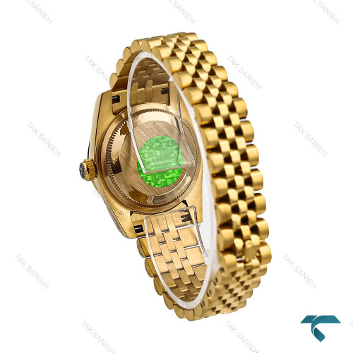 ساعت رولکس زنانه طلایی صفحه مشکی خطی مدیوم Rolex-6742-L ساعت رولکس زنانه طلایی صفحه مشکی خطی مدیوم Rolex-6742-L