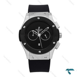 ساعت زنانه سیلور مشکی مهندسی Hublot-6784-G