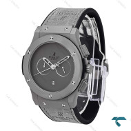 ساعت هابلوت مردانه سه موتوره طوسی صفحه مهندسی Hublot-6787-G