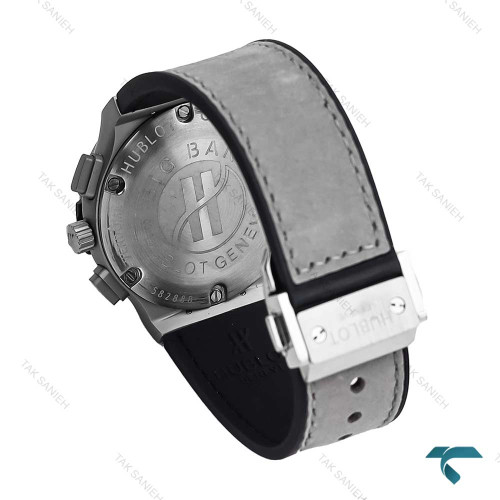 ساعت هابلوت زنانه سه موتوره طوسی صفحه مهندسی Hublot-6788-L