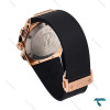 ساعت هابلوت مردانه چند ضلعی رزگلد مشکی صفحه اسکلتون Hublot-6791-G