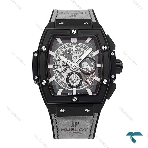 ساعت هابلوت Spirit of Big Bang مردانه مشکی طوسی Hublot-6798-G ساعت هابلوت Spirit of Big Bang مردانه مشکی طوسی Hublot-6798-G