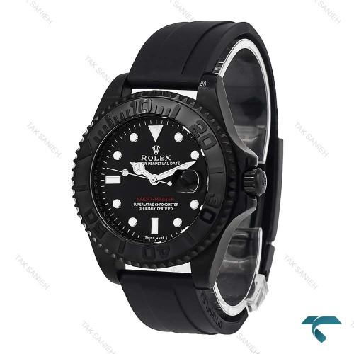 ساعت رولکس یاخ مستر مردانه بند رابر مشکی Rolex-6811-G