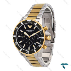 ساعت مردانه امپریوآرمانی Diver دورنگ طلایی Armani-6856-G ساعت مردانه امپریوآرمانی Diver دورنگ طلایی Armani-6856-G