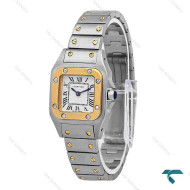 ساعت کارتیر سانتوس زنانه دورنگ طلایی اسمال Cartier-6862-L ساعت کارتیر سانتوس زنانه دورنگ طلایی اسمال Cartier-6862-L