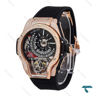 ساعت هابلوت بیگ بنگ مردانه قاب رز فول نگین Hublot-6867-G ساعت هابلوت بیگ بنگ مردانه قاب رز فول نگین Hublot-6867-G