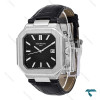 ساعت مردانه پتک فیلیپ Cubitus سیلور بند چرم مشکی Patek-6931-G