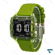 ساعت نیوی فورس NF7101  دخترانه پسرانه سبز NaviForce-6944-L