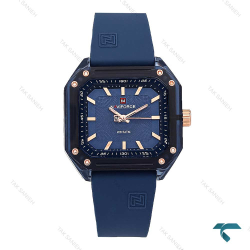 ساعت نیوی فورس NF7106 زنانه مشکی سرمه ای NaviForce-6958-L