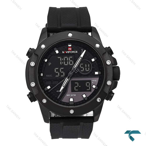 ساعت نیوی فورس NF9221 مردانه دوزمانه مشکی NaviForce-6966-G