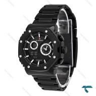 ساعت نیوی فورس NF9216 مردانه دوزمانه فلزی مشکی NaviForce-6987-G