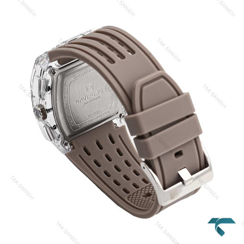 ساعت نیوی فورس NF7105 مردانه نقره ای طوسی NaviForce-6995-G