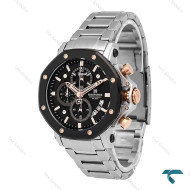 ساعت مردانه نیوی فورس NF8065 سه موتوره نقره ای مشکی NaviForce-7003-G