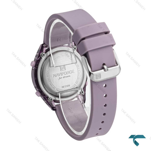 ساعت دخترانه نیوی فورس NF7108 بنفش NaviForce-7014-L