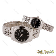 ساعت ست سیتیزن سیلور صفحه مشکی Citizen-5655-S ساعت ست سیتیزن سیلور صفحه مشکی Citizen-5655-S
