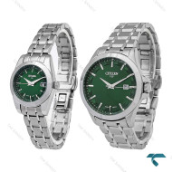 ساعت ست سیتیزن VIP نقره ای صفحه سبز Citizen-7039-S ساعت ست سیتیزن VIP نقره ای صفحه سبز Citizen-7039-S