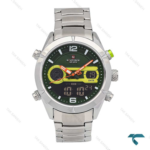 ساعت نیوی فورس NF9232 مردانه دوزمانه صفحه سبز NaviForce-7052-G ساعت نیوی فورس NF9232 مردانه دوزمانه صفحه سبز NaviForce-7052-G