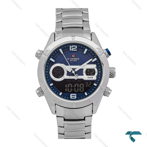 ساعت نیوی فورس NF9232 مردانه سیلور صفحه سرمه ای NaviForce-7056-G ساعت نیوی فورس NF9232 مردانه سیلور صفحه سرمه ای NaviForce-7056-G