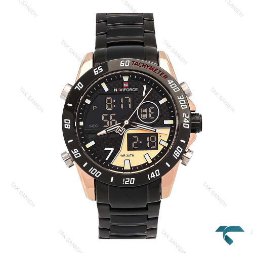 ساعت نیوی فورس NF9171 مردانه رزگلد مشکی NaviForce-7058-G ساعت نیوی فورس NF9171 مردانه رزگلد مشکی NaviForce-7058-G