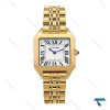ساعت کارتیر سانتوس زنانه طلایی صفحه سفید Cartier-7099-L ساعت کارتیر سانتوس زنانه طلایی صفحه سفید Cartier-7099-L