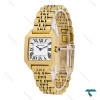 ساعت کارتیر سانتوس زنانه طلایی صفحه سفید Cartier-7099-L ساعت کارتیر سانتوس زنانه طلایی صفحه سفید Cartier-7099-L