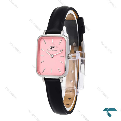 ساعت زنانه DW مستطیلی سیلور بندچرم صفحه صورتی DW-7119-L ساعت زنانه DW مستطیلی سیلور بندچرم صفحه صورتی DW-7119-L