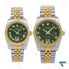 ساعت ست Rolex دورنگ طلایی صفحه سبز ایندکس یونانی Rolex-7156-S ساعت ست Rolex دورنگ طلایی صفحه سبز ایندکس یونانی Rolex-7156-S