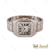ساعت کارتیه سانتوس 100 مردانه استیل نقره ای Cartier-5684-G ساعت کارتیه سانتوس 100 مردانه استیل نقره ای Cartier-5684-G