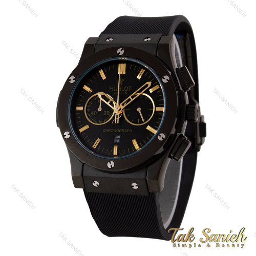 ساعت مردانه هابلوت سه موتوره مشکی ایندکس طلایی Hublot-5685-G ساعت مردانه هابلوت سه موتوره مشکی ایندکس طلایی Hublot-5685-G