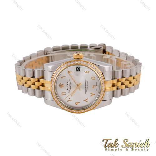 رولکس زنانه دورنگین ایندکس عربی Rolex-5696-L رولکس زنانه دورنگین ایندکس عربی Rolex-5696-L