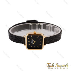 DW زنانه مربعی حصیری مشکی قاب طلایی DW-5731-L DW زنانه مربعی حصیری مشکی قاب طلایی DW-5731-L